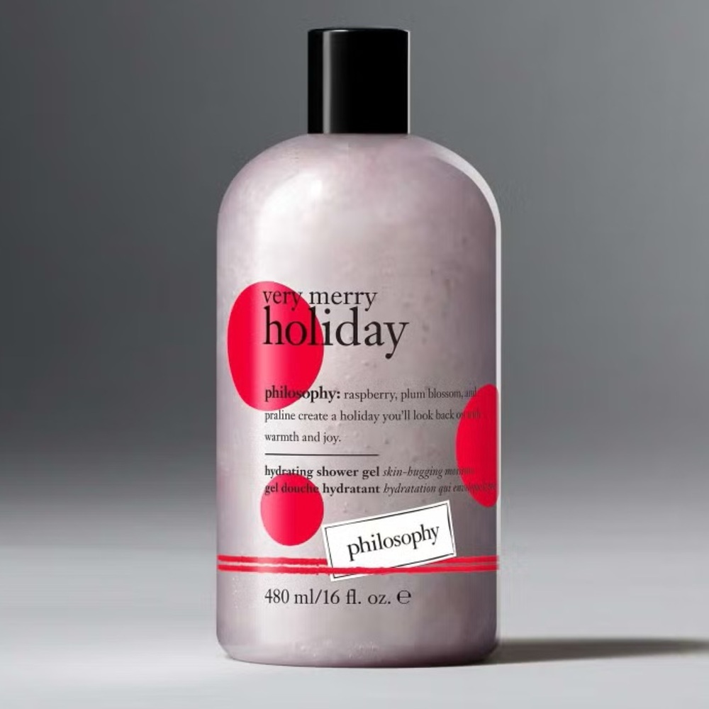 NEW! Philosophy Very Merry Holiday Shower Gel Bubble Bath Shampoo 16oz